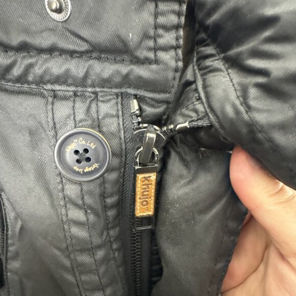 Khujo Noah II XL Black Coated Cotton Jacket Urban Military Utility Parka - Picture 3 of 14